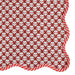 Set of four TOV Furniture Crissy cotton canvas printed napkins with rust vintage floral design, perfect for table setting.