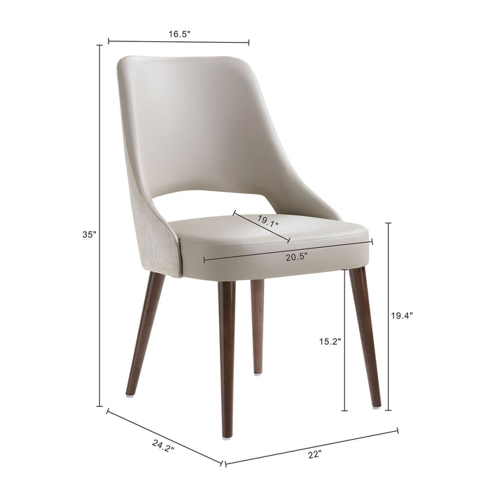 Manhattan Liora - Wood Upholstered Side Chair (Set of 2)