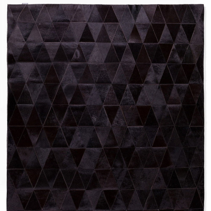 5' X 8' Cowhide Patchwork Area Rug (544497) - Black