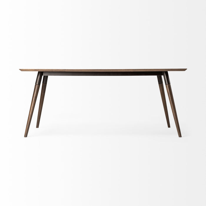 72" Solid Wood Dining Room Table - Brown