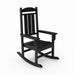 Giga traditional porch rocker chair made of durable HDPE poly lumber, perfect for porch, patio, or garden relaxation.
