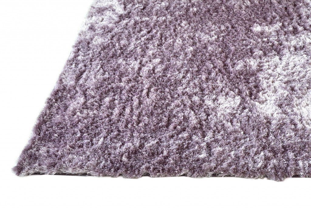 10' Round Shag Tufted Handmade Area Rug - Purple