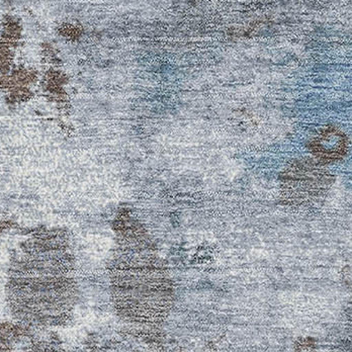10' X 14' Abstract Washable Area Rug With UV Protection (718352) - Brown / Blue