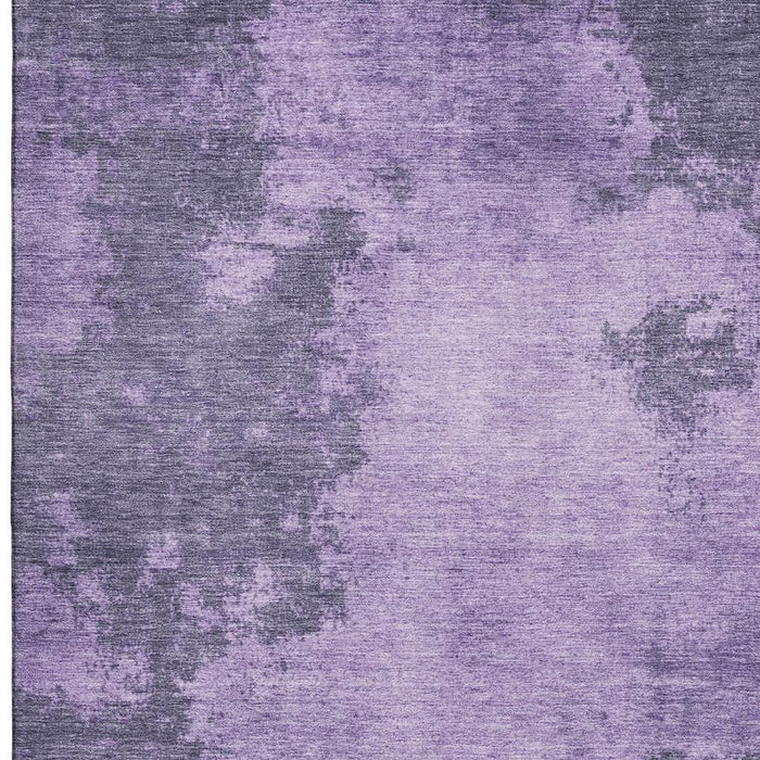 10' X 14' Abstract Washable Area Rug With UV Protection (707893) - Purple / Lavender