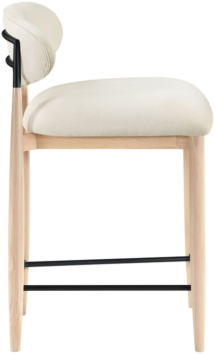Riccio - Upholstered Stool - Cream
