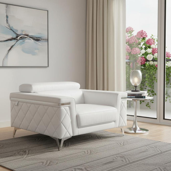 Metallic Arm Chair - Silver