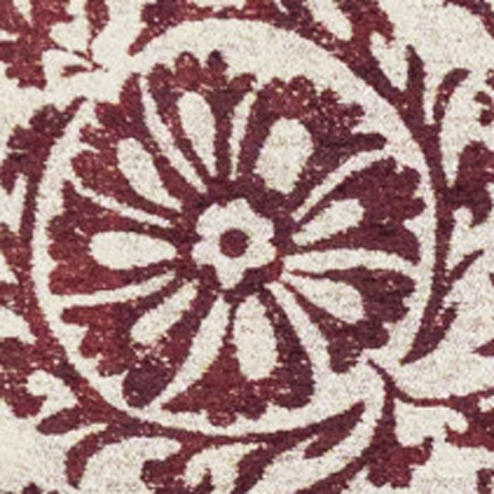 6' X 8' Tribal Washable Area Rug With UV Protection (610071) - Beige / Maroon