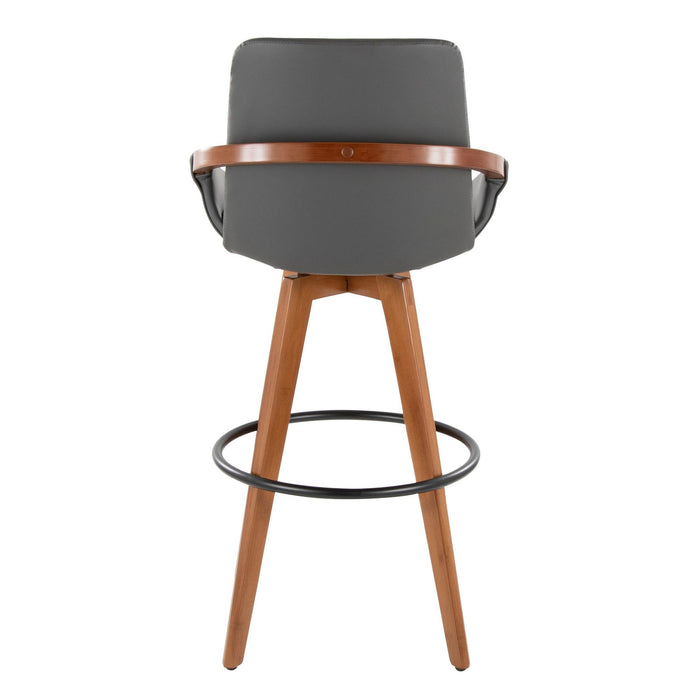 Cosmo - Fixed-Height Barstool - Walnut Bamboo Base