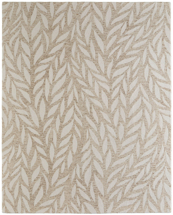 10' X 14' Wool Floral Hand Tufted Area Rug (722340) - Blue / Ivory