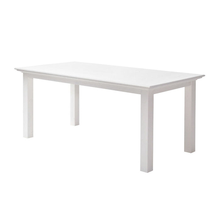 63" Solid Wood Dining Room Table - White