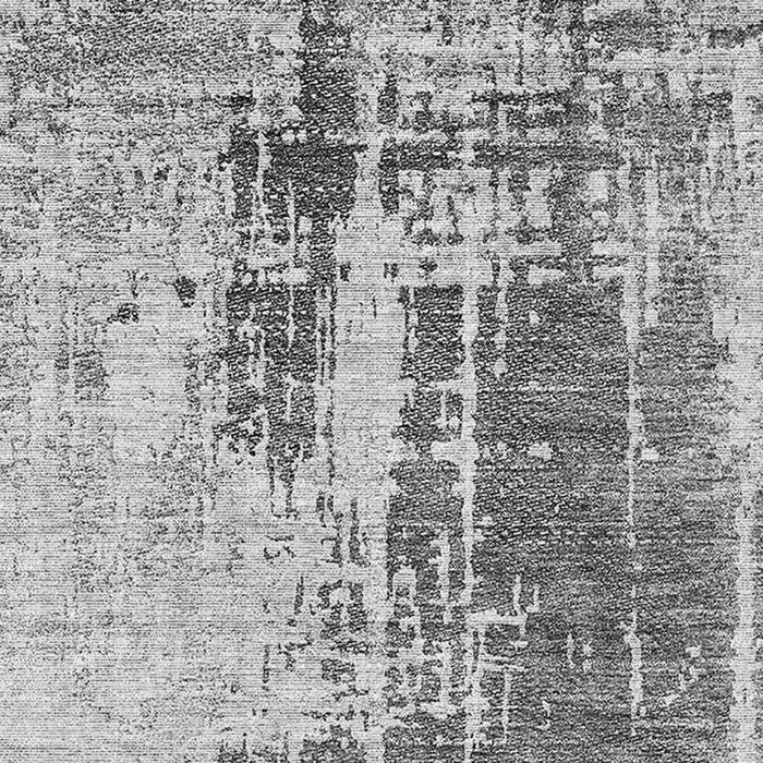 14' X 10' Abstract Washable Area Rug With UV Protection - Gray And Silver