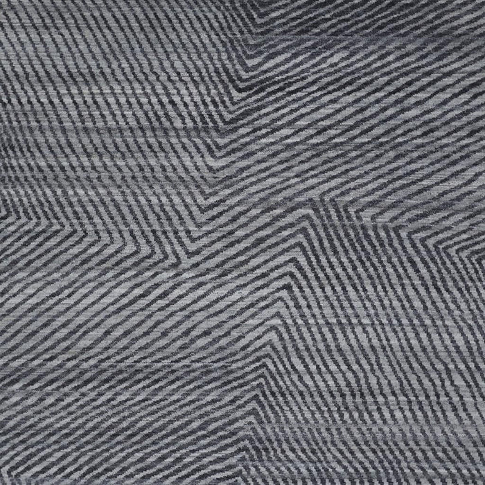 10' X 14' Wool Abstract Hand Knotted Area Rug (565945) - Gray
