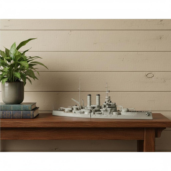 Hand Painted Model Boat (624335) - Gray
