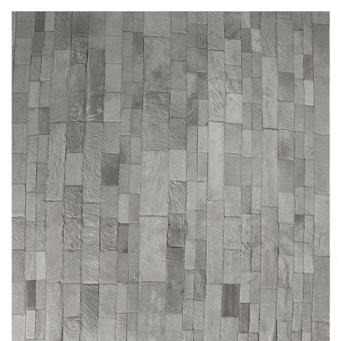 8' X 10' Cowhide Patchwork Area Rug (544494) - Gray