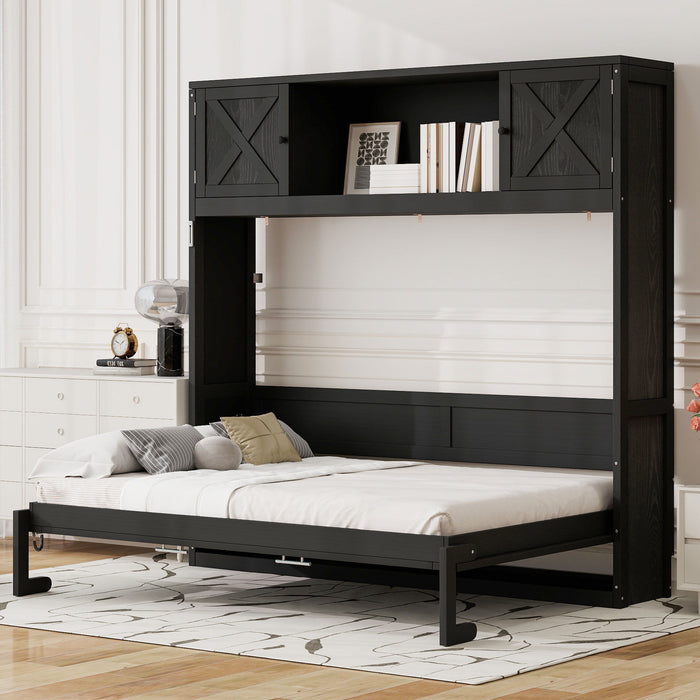 Murphy Bed With Storage Cabinets