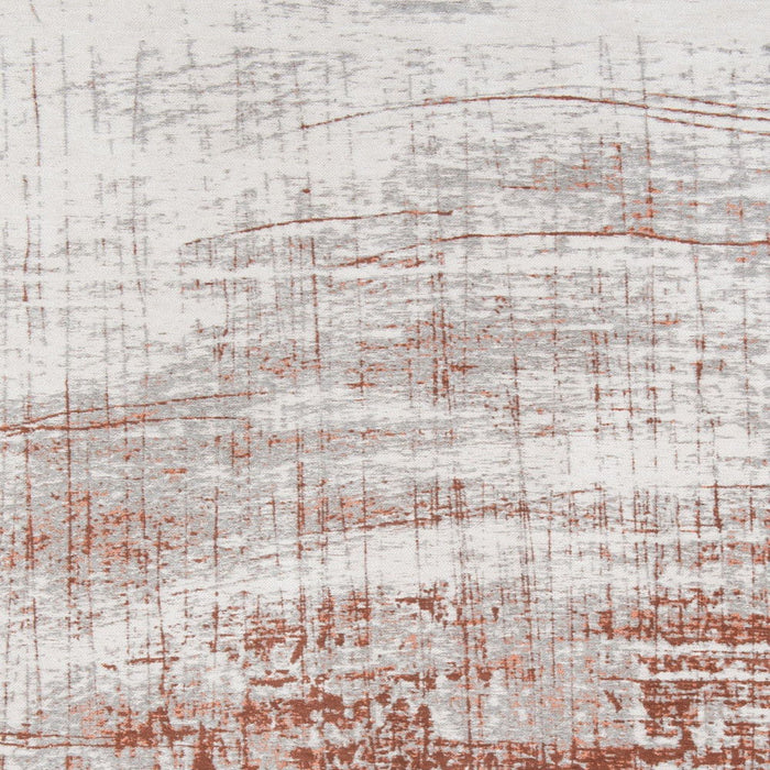 6' x 9' Abstract Non Skid Area Rug - Gray And Yellow