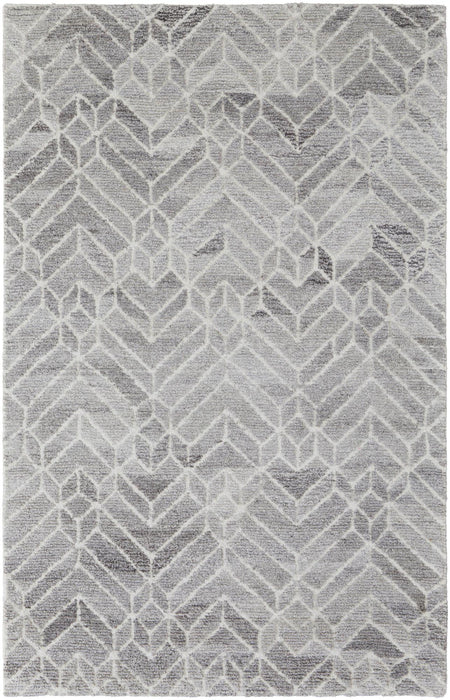 12' X 15' Geometric Hand Tufted Area Rug (744451) - Taupe / Gray / Ivory
