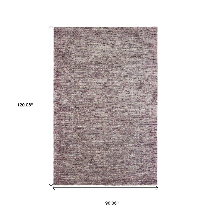 8' X 10' Hand Tufted Area Rug - Purple