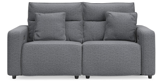 Signature Design by Ashley Modmax II 2-piece reclining sectional sofa showing plush cushions and reclining features.