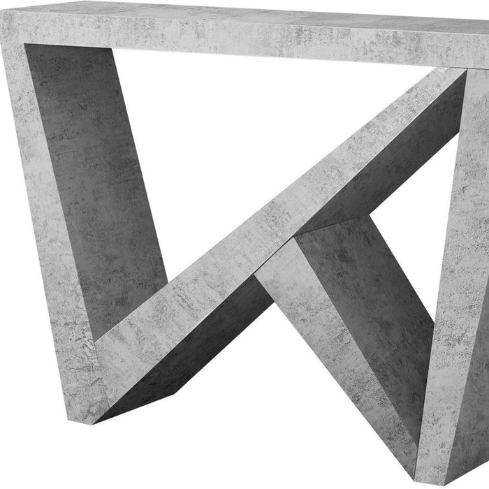 Abstract Console Table - Gray