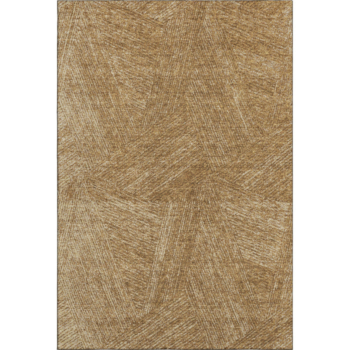 10' X 14' Abstract Washable Area Rug With UV Protection (678155) - Gold / Beige