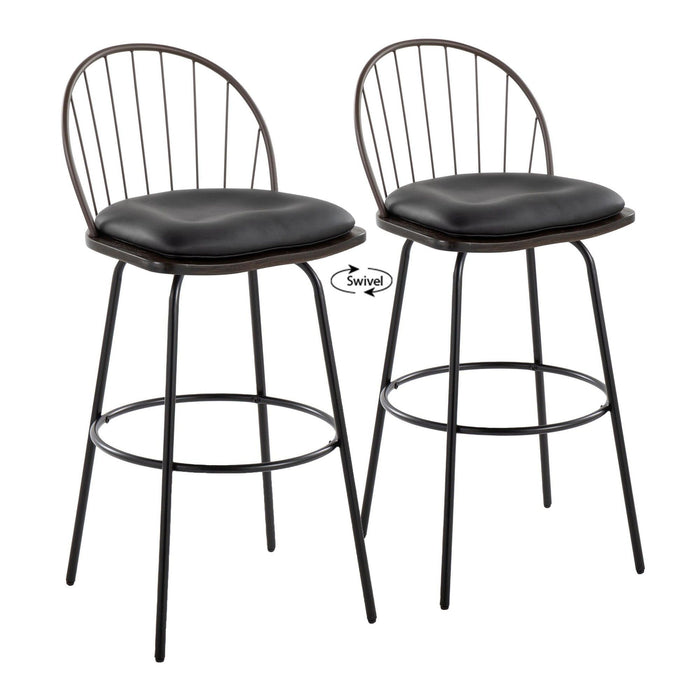 Riley - Claire - 30" Fixed-Height Barstool (Set of 2)