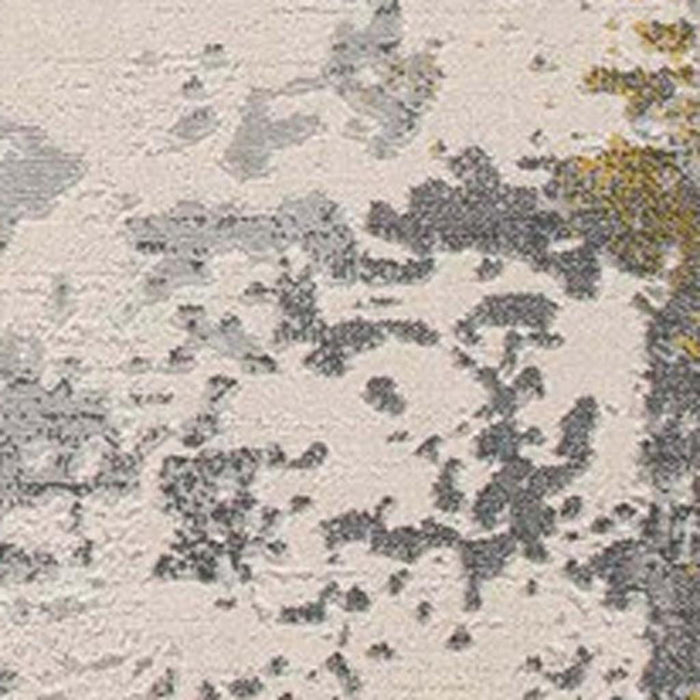 16' Abstract Runner Rug (610288) - Gold / Gray