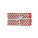 Set of four TOV Furniture Crissy cotton canvas napkins with vintage rust floral print, perfect for table decor.