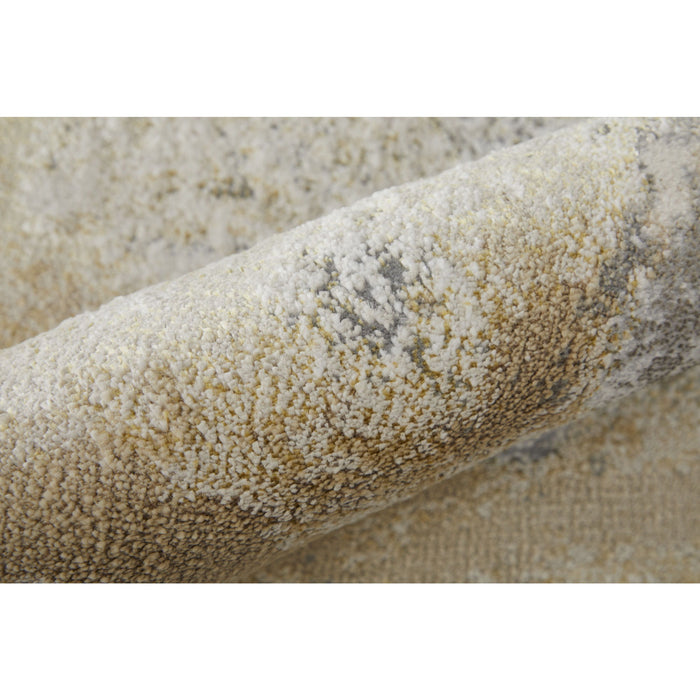 9' x 12' Abstract Polyester Area Rug - Gray