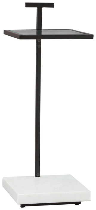 Mannill - Accent Table - Black / White