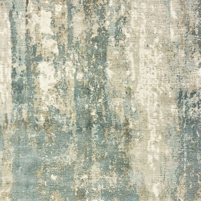 10' x 14' Abstract Splash Indoor Area Rug - Blue And Gray