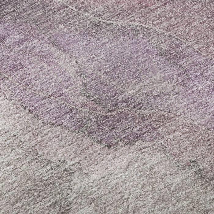 10' X 14' Floral Washable Area Rug With UV Protection (701371) - Blush / Gray / Ivory