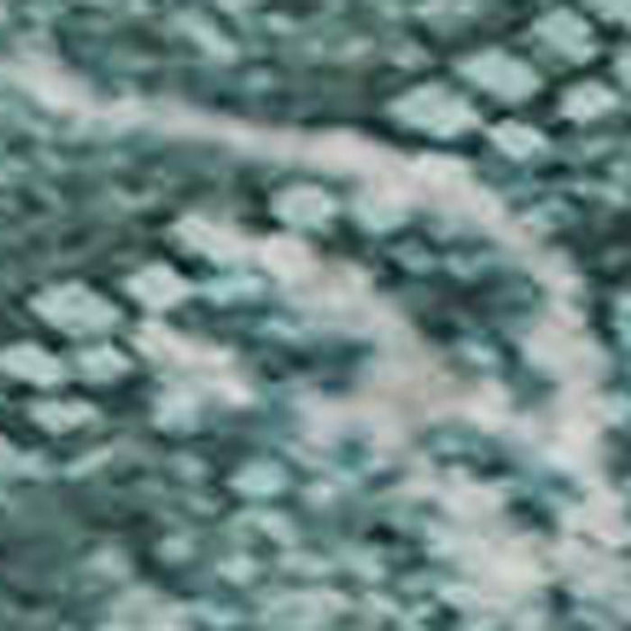 10' X 14' Abstract Washable Area Rug With UV Protection (715393) - Teal / Ivory