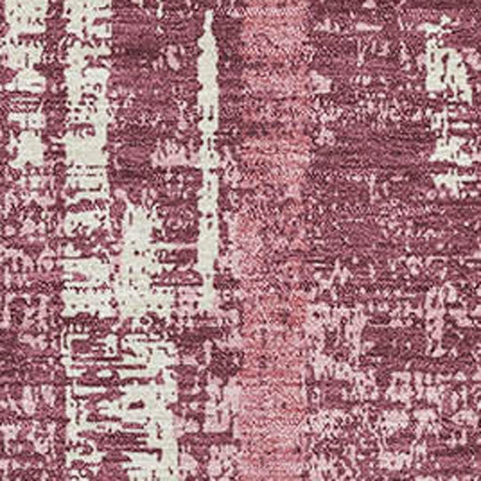 10' X 14' Striped Washable Area Rug With UV Protection (670874) - Blush / Ivory