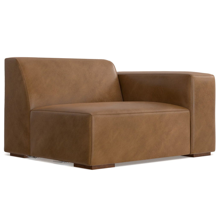 Modern Leather Modular Sofa - Brown