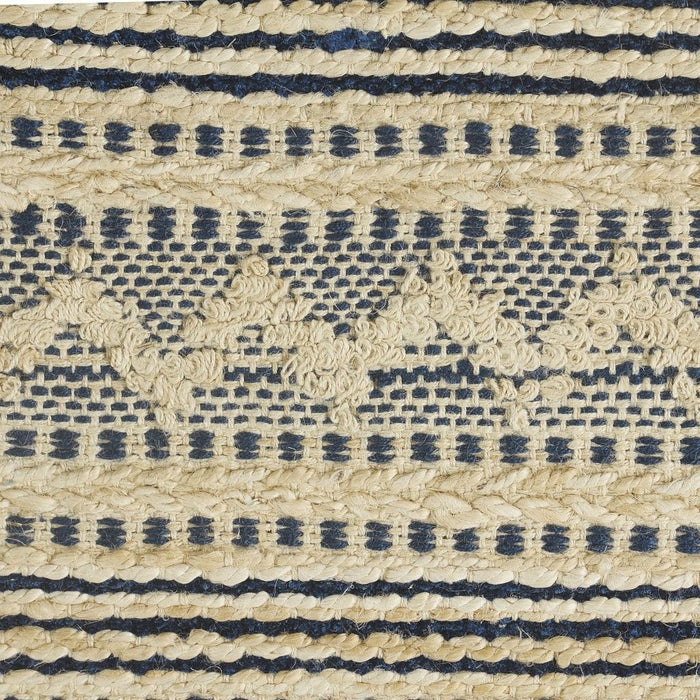 8' x 10' Chevron Striped Area Rug - Blue And Beige