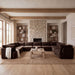 Meridian Furniture Hammond velvet performance fabric 9-piece sectional sofa with plush upholstery and modern design.