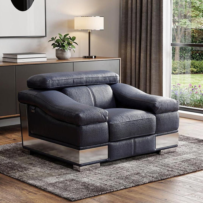 Modern Leather Chair - Black