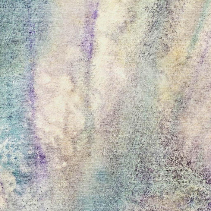 10' X 14' Abstract Washable Area Rug With UV Protection (646774) - Blue / Purple / Ivory