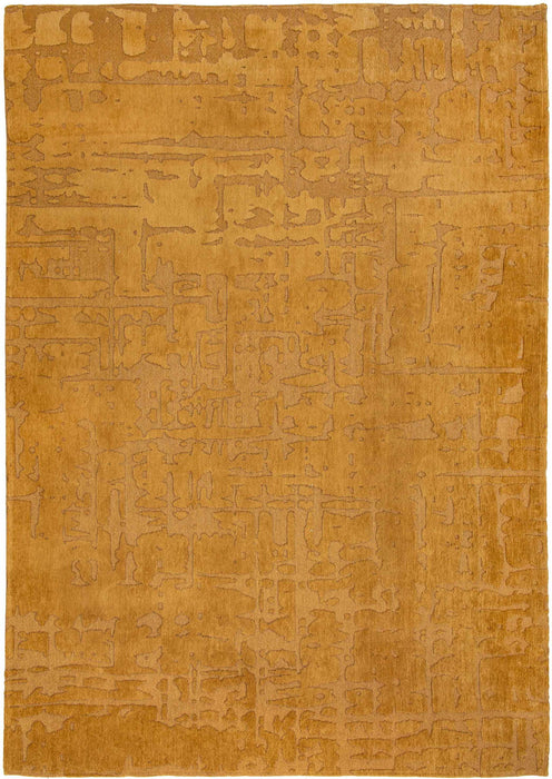 6' x 8' Abstract Non Skid Area Rug - Yellow
