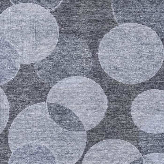 10' X 14' Geometric Washable Area Rug With UV Protection (700169) - Denim Blue / Sky Blue