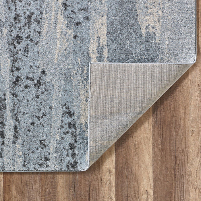 10' x 13' Abstract Mist Modern Area Rug - Blue Gray