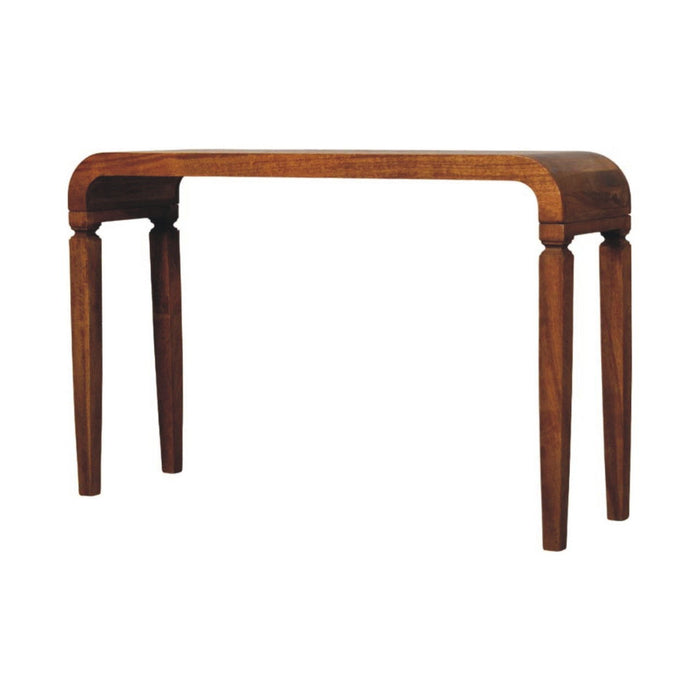 Solid Wood Solid Console Table With Two Drawers (719157) - Brown