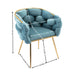Giga luxury modern single armchair with simple design, ideal for bedroom lounging, leisure, or as a manicure table back chair.