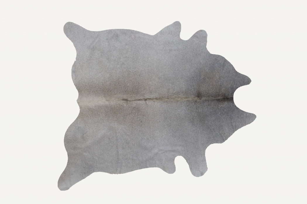 72" x 84" Gray Cowhide Area Rug - Natural And Light