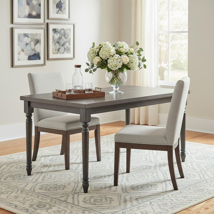 59" Wood Dining Table - Gray