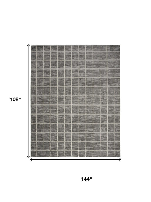 9' X 12' Geometric Area Rug (553173) - Gray
