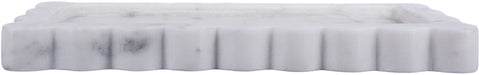 Marble tray by Meridian Furniture featuring a sleek, genuine marble surface with raised edges, perfect for serving or decor.