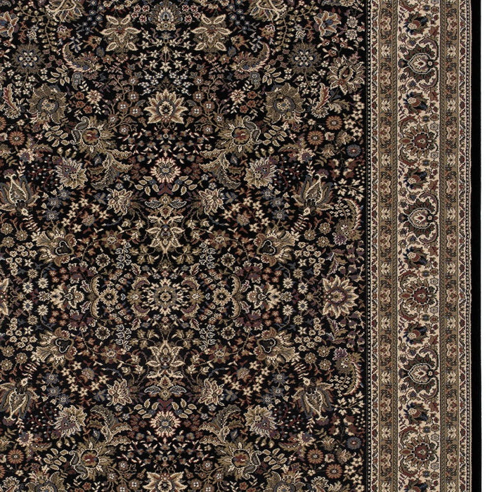 7' X 10' Oriental Area Rug (574343) - Black / Ivory
