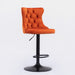 Set of 2 Giga modern upholstered swivel barstools with adjustable height, tufted backs, ideal for home, pub, or kitchen island.